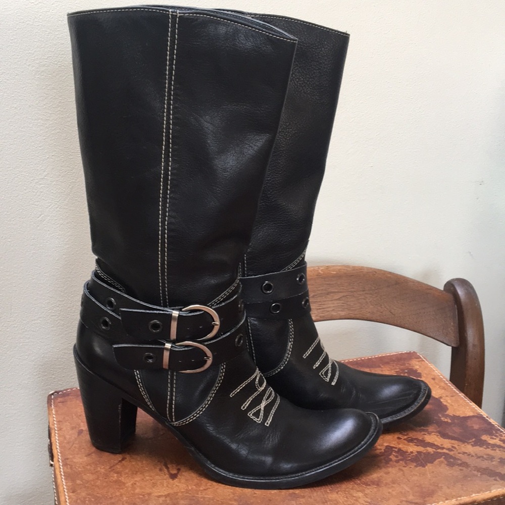 Tentazione Black Leather Boots
